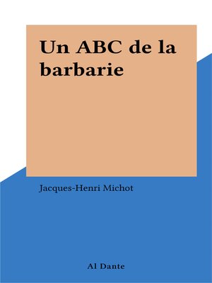 cover image of Un ABC de la barbarie